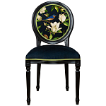 Стул чёрный из натурального бука с изображением птица в саду Blooming Magnolias варинант исполнения - 1 | Loft Concept в Кирове