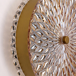 Бра с плафоном из рельефного стекла Peony Glass Bronze  варинант исполнения - 3 | Loft Concept в Кирове