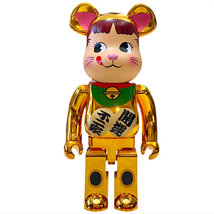 Статуэтка Bearbrick Maneki Neko Gold