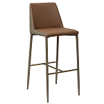 Стул барный с терракотовой обивкой из экокожи Spectacular High Chair варинант исполнения - 1 | Loft Concept в Кирове