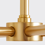 Люстра золотая с белыми тканевыми абажурами Coolness варинант исполнения - 3 | Loft Concept в Кирове