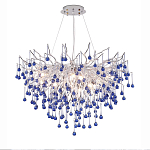 Люстра с синими стеклянными подвесками в форме капель FAIRYTREE Light варинант исполнения - 5 | Loft Concept в Кирове