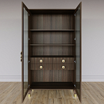 Дизайнерский шкаф витрина Elsa Dreams Walnut с 4-мя ящиками варинант исполнения - 6 | Loft Concept в Кирове
