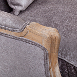 Кресло Ava Classical Armchair brown and grey velour варинант исполнения - 4 | Loft Concept в Кирове