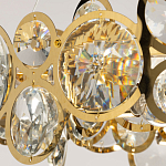 Люстра подвесная из золотых колец 57 см Golden Circles варинант исполнения - 6 | Loft Concept в Кирове