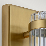 Бра вертикальное с рифленым стеклянным плафоном и прямоугольным основанием Quintiesse варинант исполнения - 2 | Loft Concept в Кирове