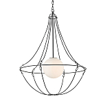 Подвесной светильник из тонких прутьев в форме колокола Forged Thin Rods варинант исполнения - 3 | Loft Concept в Кирове