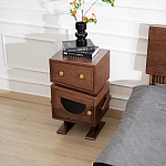 Тумбочка прикроватная с ящиком и дверцей Робот Robot Desk варинант исполнения - 3 | Loft Concept в Кирове