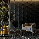 Гипсовая 3D Панель BATOID варинант исполнения - 1 | Loft Concept в Кирове