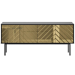 Длинная тумба с зеркальным декором Serena варинант исполнения - 10 | Loft Concept в Кирове