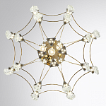 Люстра подвесная из металла с хрустальными подвесками прозрачного цвета Quasar 41 варинант исполнения - 4 | Loft Concept в Кирове