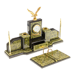 Настольный письменный набор из змеевика  и бронзы с декором в виде орла в подарочной упаковке Successful Leader варинант исполнения - 2 | Loft Concept в Кирове