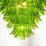 Люстра из семи ярусов зеленого стекла Independence варинант исполнения - 4 | Loft Concept в Кирове