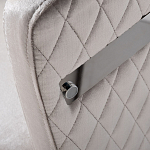 Стул серый велюровый со стеганной спинкой Focus on Convenience варинант исполнения - 2 | Loft Concept в Кирове