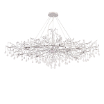Люстра круглая подвесная с декором в виде ветвей и прозрачных подвесок из стекла в форме капель Droplet Chandelier варинант исполнения - 2 | Loft Concept в Кирове