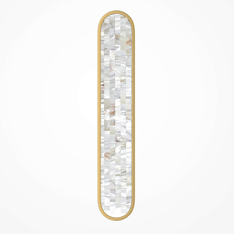 Бра перламутровый Lunaris 60 см Латунь Перламутровый в Кирове | Loft Concept 