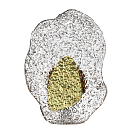 Бра с рельефным волнообразным стеклянным плафоном и вставкой из мрамора Liquid Stone варинант исполнения - 1 | Loft Concept в Кирове