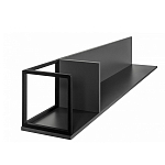 Полка навесная открытая цвета графит Strict Lines  варинант исполнения - 5 | Loft Concept в Кирове