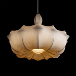 Подвесной светильник с белым фигурным абажуром и мягкими волнистыми краями Cloud Motion  варинант исполнения - 12 | Loft Concept в Кирове