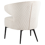 Современное мягкое кресло на металлических ножках Rakush Milk варинант исполнения - 4 | Loft Concept в Кирове