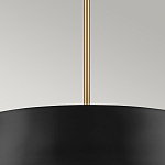 Подвесной светильник с конусовидным металлическим абажуром черного цвета Kichler варинант исполнения - 14 | Loft Concept в Кирове