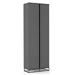 Двухдверный шкаф цвета графит Strict Lines варинант исполнения - 1 | Loft Concept в Кирове