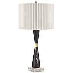 Настольная лампа с плиссированным цилиндрическим абажуром Tightened Waist варинант исполнения - 3 | Loft Concept в Кирове