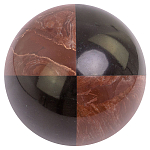 Шар декоративный из натуральных камней Лемезит и Змеевик Черный Natural Stone Spheres варинант исполнения - 2 | Loft Concept в Кирове