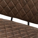 Стул с темно-коричневой обивкой из экокожи Benderson варинант исполнения - 8 | Loft Concept в Кирове