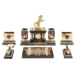 Настольный письменный набор из яшмы и долерита с декором в виде коня Manager Organizer варинант исполнения - 1 | Loft Concept в Кирове