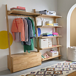 Корзина для белья из ткани букле Boucle Organizers Round варинант исполнения - 4 | Loft Concept в Кирове