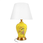 Настольная лампа желтая с изображением птиц Slip Away варинант исполнения - 1 | Loft Concept в Кирове