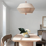 Люстра из дуба с веревчатым абажуром Rope Oak Chandelier варинант исполнения - 4 | Loft Concept в Кирове