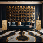 Торшер прямоугольный из натурального камня Calcite Geometry варинант исполнения - 11 | Loft Concept в Кирове