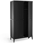 Шкаф черный Silva Black Cabinet варинант исполнения - 3 | Loft Concept в Кирове