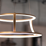 Люстра золотого цвета с 2-мя светодиодными кольцами Eurofase варинант исполнения - 9 | Loft Concept в Кирове