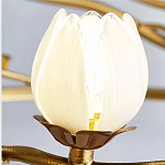 Люстра с ветвистым каркасом и плафонами в виде лотосов Chandelier Lotus варинант исполнения - 1 | Loft Concept в Кирове