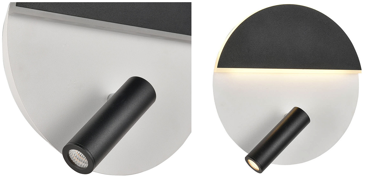 Бра Shon White Black Wall Lamp Бра Shon White Black Wall Lamp - Loft-Concept в Кирове