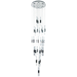 Люстра с прямоугольными плафонами из хрусталя Esme Rectangular Crystal Chrome Chandelier варинант исполнения - 1 | Loft Concept в Кирове