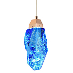 Подвесной светильник Soar Hanging Lamp Brass Blue Синий варинант исполнения - 1 | Loft Concept в Кирове