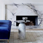 Дизайнерский журнальный стол с чёрной круглой столешницей Visanyp варинант исполнения - 1 | Loft Concept в Кирове