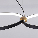 Люстра подвесная светодиодная черный металл Ring Horizontal варинант исполнения - 11 | Loft Concept в Кирове