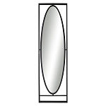 Зеркало овальное в металлической оправе в стиле лофт Urban Style Space варинант исполнения - 1 | Loft Concept в Кирове