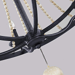 Люстра с 6-ю лампами и кремовыми деревянными бусинами Feiss варинант исполнения - 5 | Loft Concept в Кирове