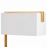 Торшер с прямоугольным абажуром на золотом металлическом каркасе Rectangular Plane  варинант исполнения - 2 | Loft Concept в Кирове