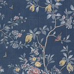 Обои ручная роспись Houghton Dark Blue варинант исполнения - 1 | Loft Concept в Кирове