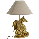 Настольная лампа с абажуром Дракон Golden Dragon Lamp Beige варинант исполнения - 4 | Loft Concept в Кирове