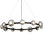 Светодиодная кольцевая люстра IONA Сhandelier black варинант исполнения - 3 | Loft Concept в Кирове