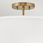 Потолочный светильник с двухслойным белым текстильным абажуром Hinkley варинант исполнения - 16 | Loft Concept в Кирове