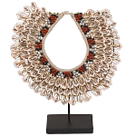 Этническое ожерелье из ракушек на подставке Ethnic Necklace Lacy Shells Beige варинант исполнения - 1 | Loft Concept в Кирове